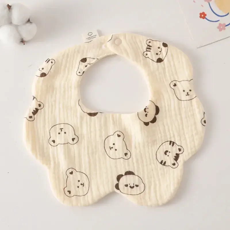 Pink Cotton Neonatal Spit Bag Baby Bib