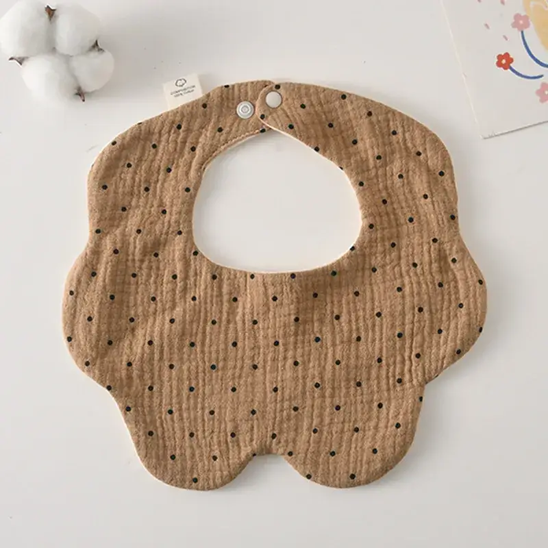 Pink Cotton Neonatal Spit Bag Baby Bib