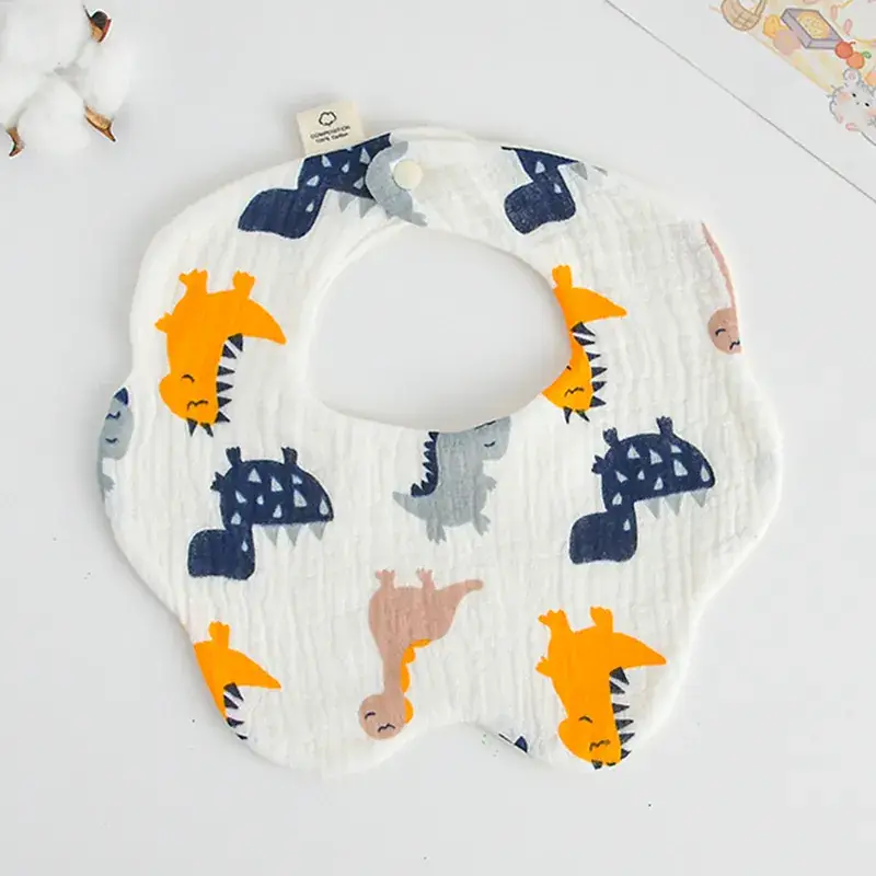 Pink Cotton Neonatal Spit Bag Baby Bib