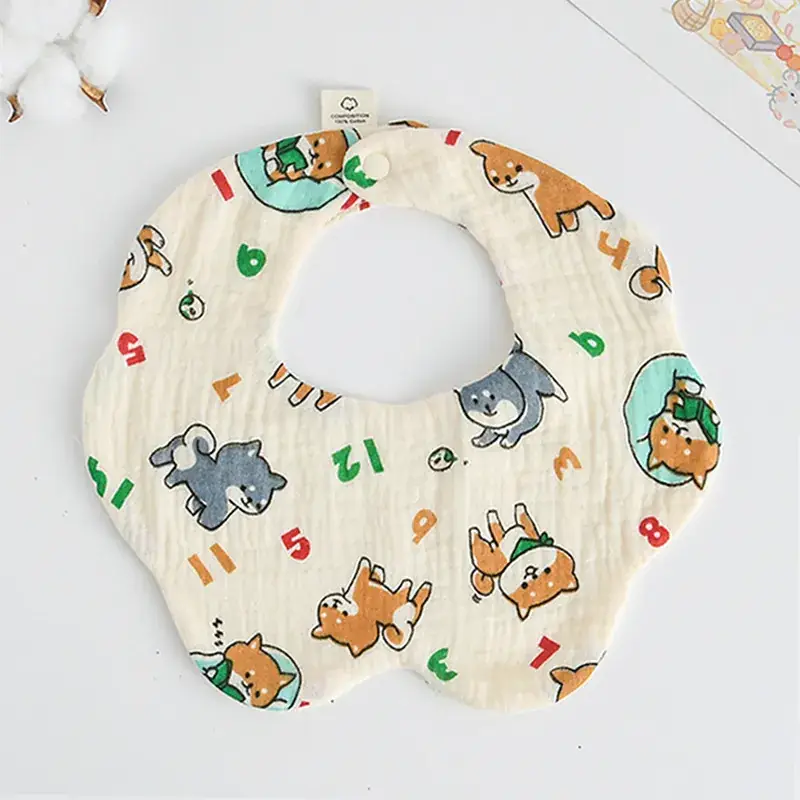 Pink Cotton Neonatal Spit Bag Baby Bib