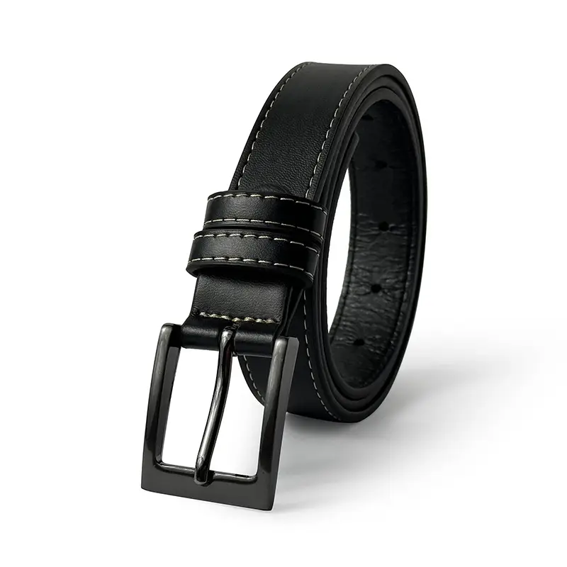 Black Minimalist Ladies Belt Wholesale All-Match Trend