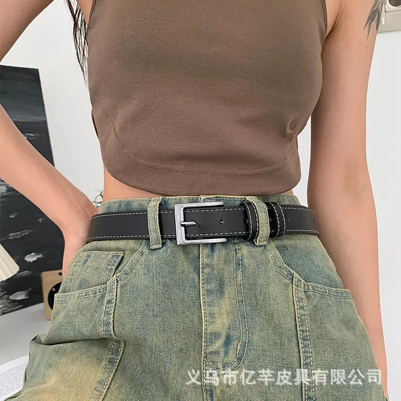 Black Minimalist Ladies Belt Wholesale All-Match Trend β feature 16