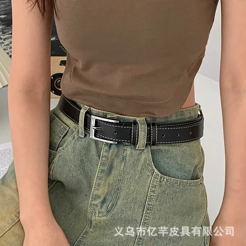 Black Minimalist Ladies Belt Wholesale All-Match Trend β feature 18