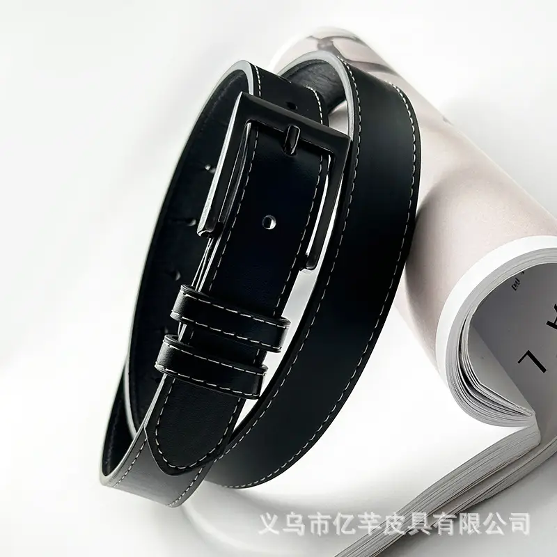 Black Minimalist Ladies Belt Wholesale All-Match Trend β feature 4