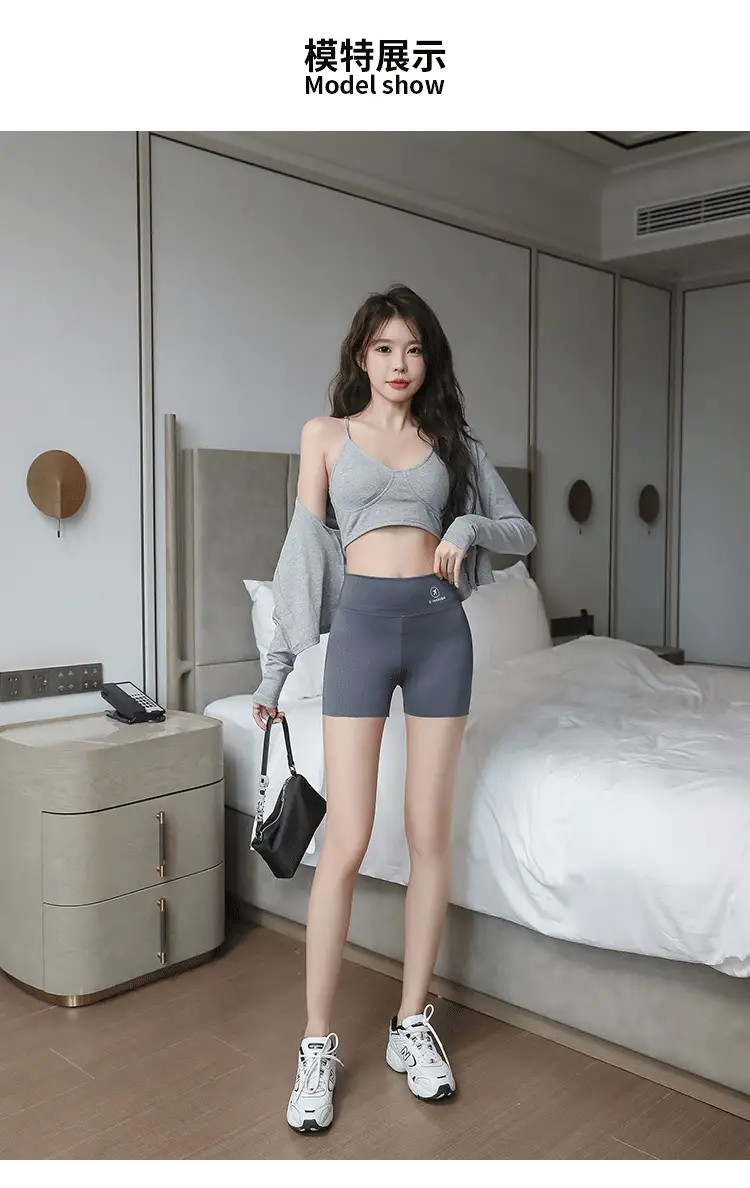 Women's Three-point Shark Pants Grey Anti-Walking Shorts — feature 12