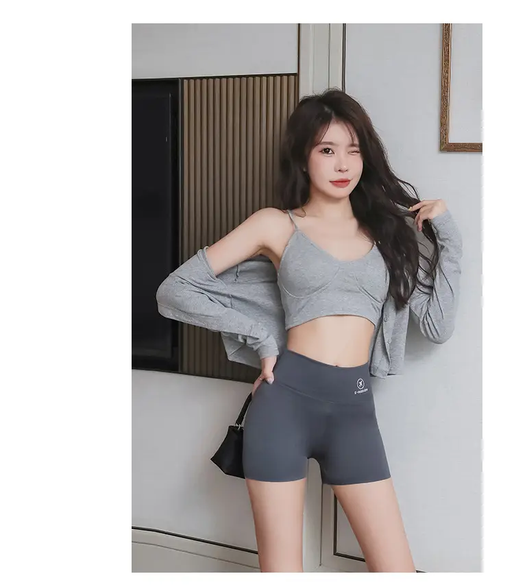 Women's Three-point Shark Pants Grey Anti-Walking Shorts — feature 15