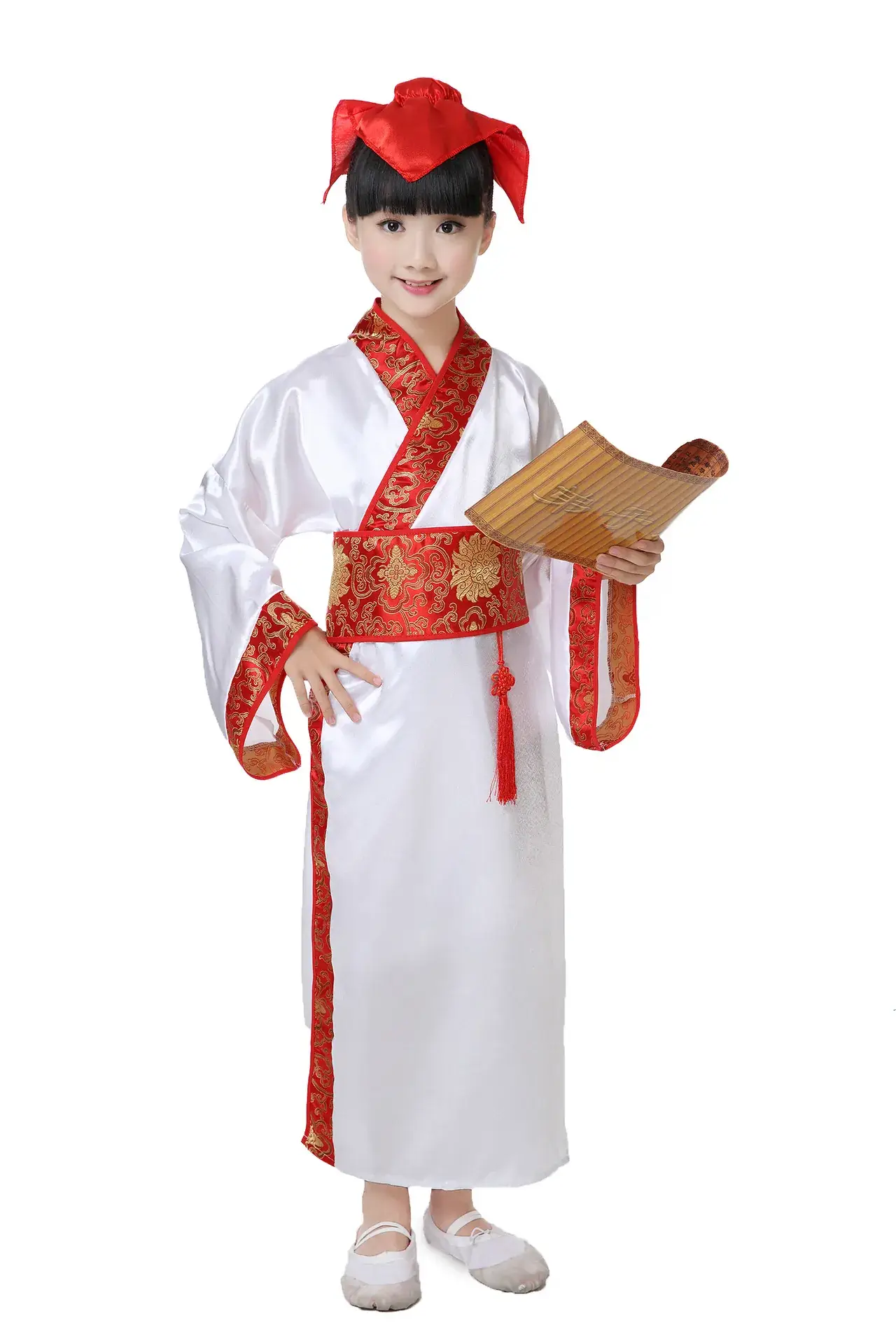 Children Hanfu Boys Red Blue Ancient Costume Primary School - Image 2