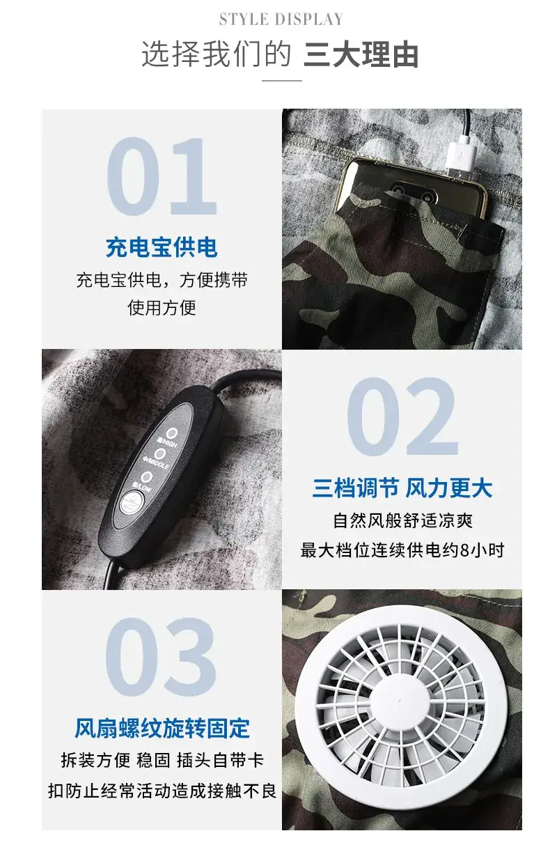 High-Density Pure Cotton Cooling Fans for Summer Labor Protection — feature 8
