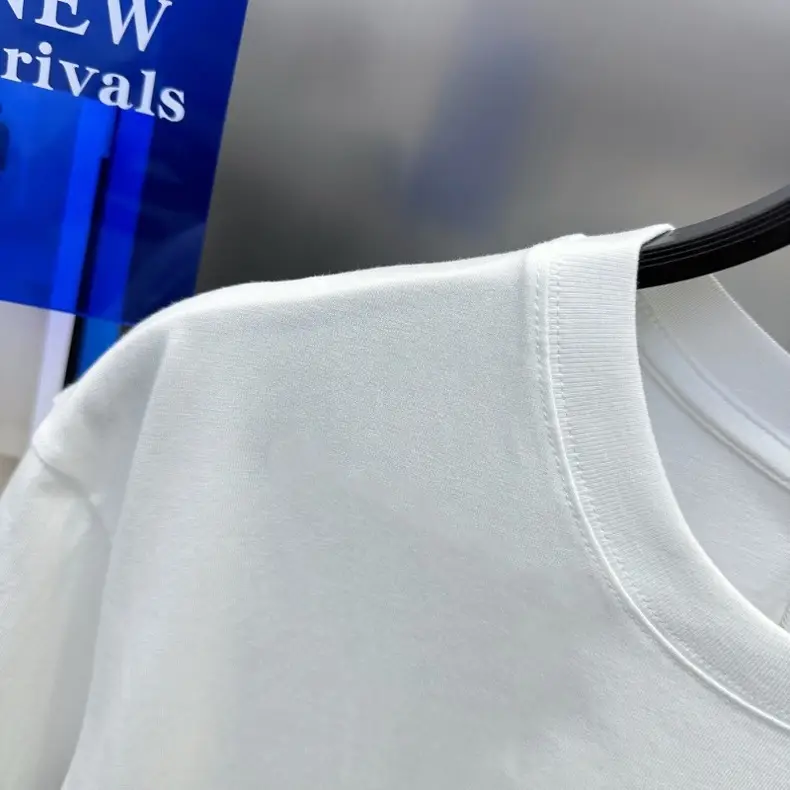 Men White Short Sleeve T-Shirt with Brand Logo — feature 12
