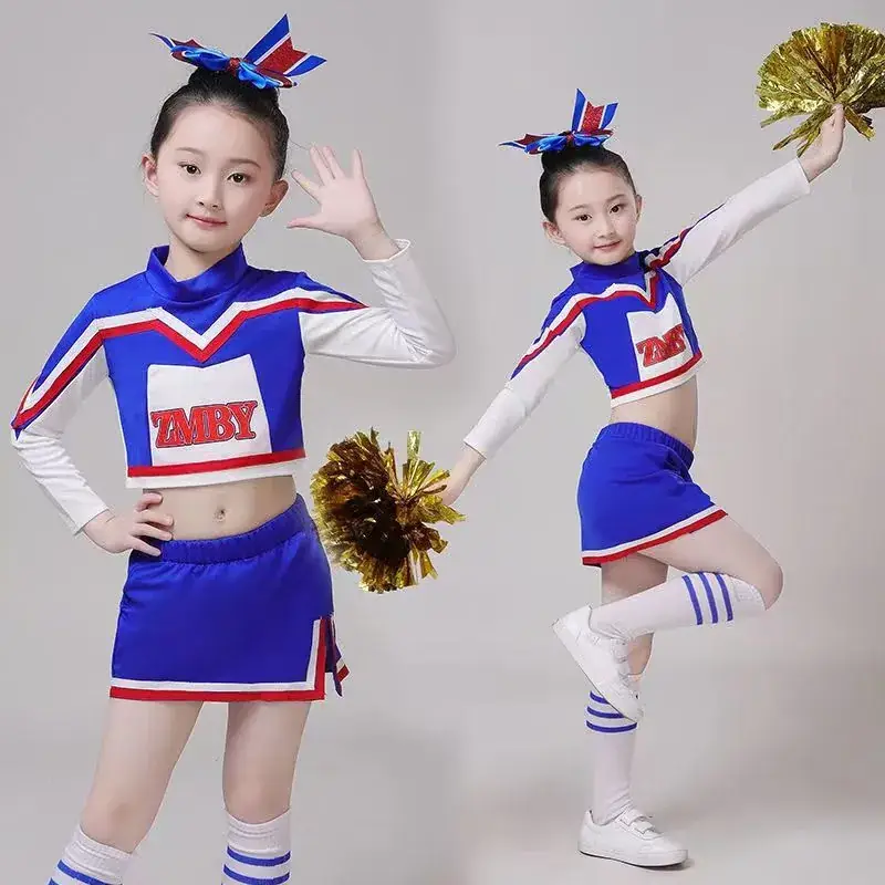 New Kids Cheerleader Dress Blue Red Striped