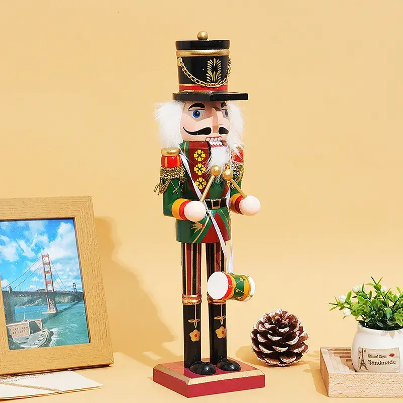 Foreign Trade Christmas Nutcracker Doll Wooden Ornament - Image 6