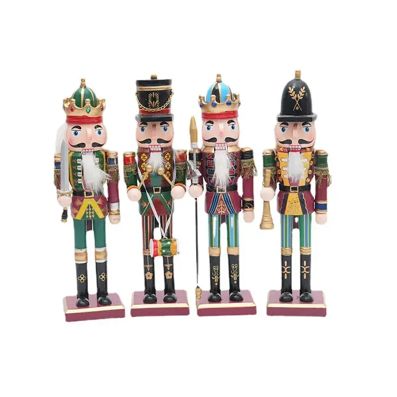 Foreign Trade Christmas Nutcracker Doll Wooden Ornament - Image 9