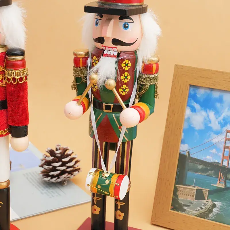 Foreign Trade Christmas Nutcracker Doll Wooden Ornament — feature 8
