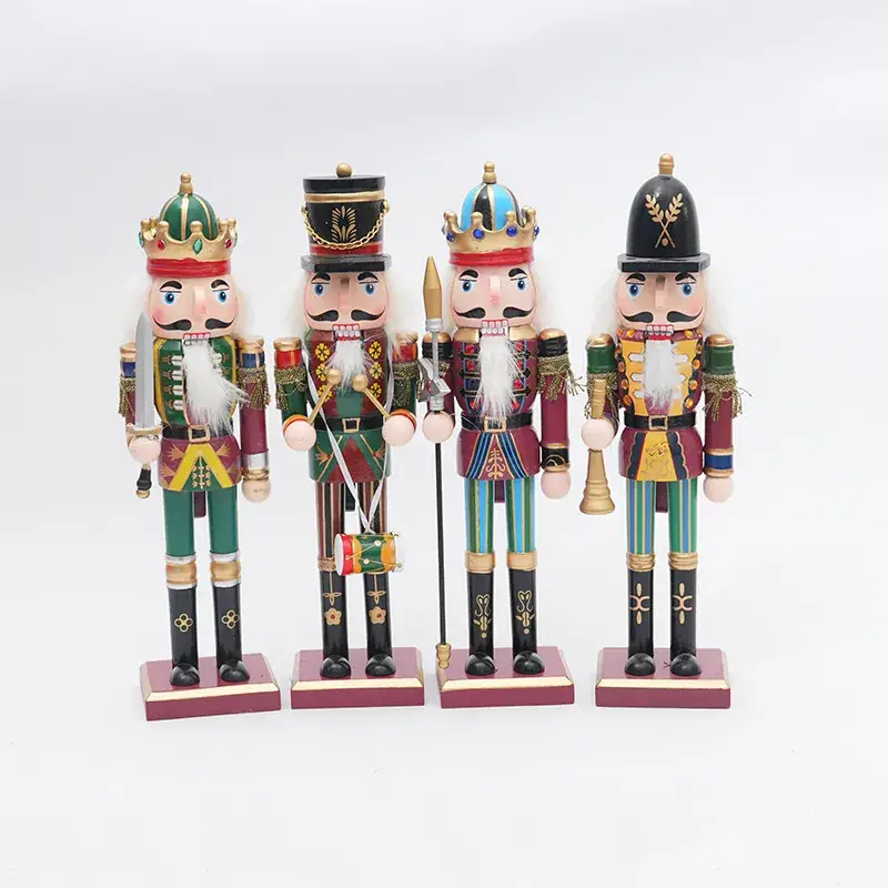 Foreign Trade Christmas Nutcracker Doll Wooden Ornament — feature 9