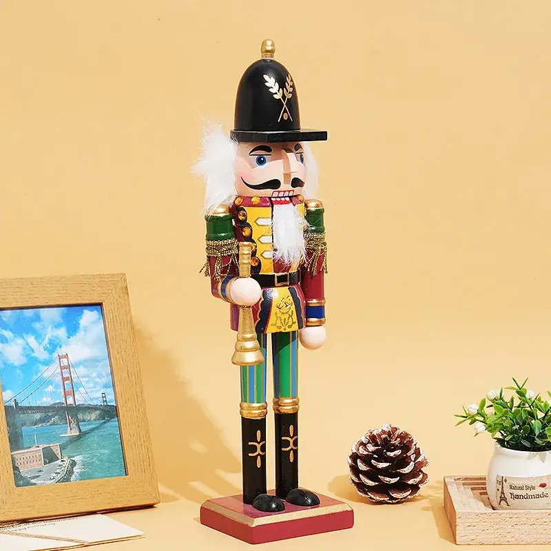 Foreign Trade Christmas Nutcracker Doll Wooden Ornament - Image 2