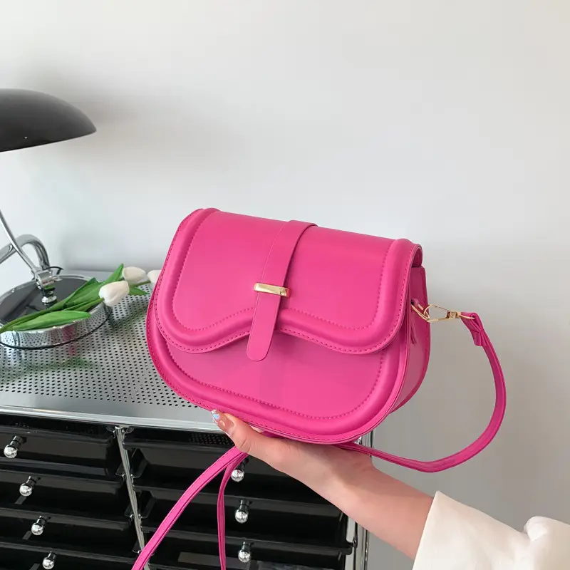 Pink Western Style Crossbody Bag for Women - Image 8
