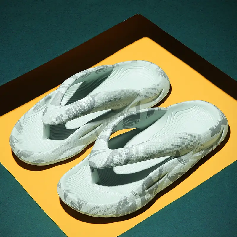 Aibeijia 2022 All-EVA Couple Sandals Flip Flops White