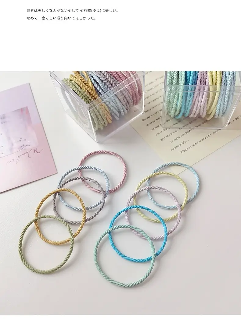 100 Pcs Non-Slip Rubber Hair Ties for Women — feature 23
