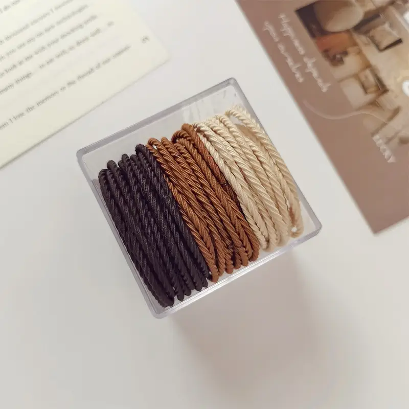 100 Pcs Non-Slip Rubber Hair Ties for Women