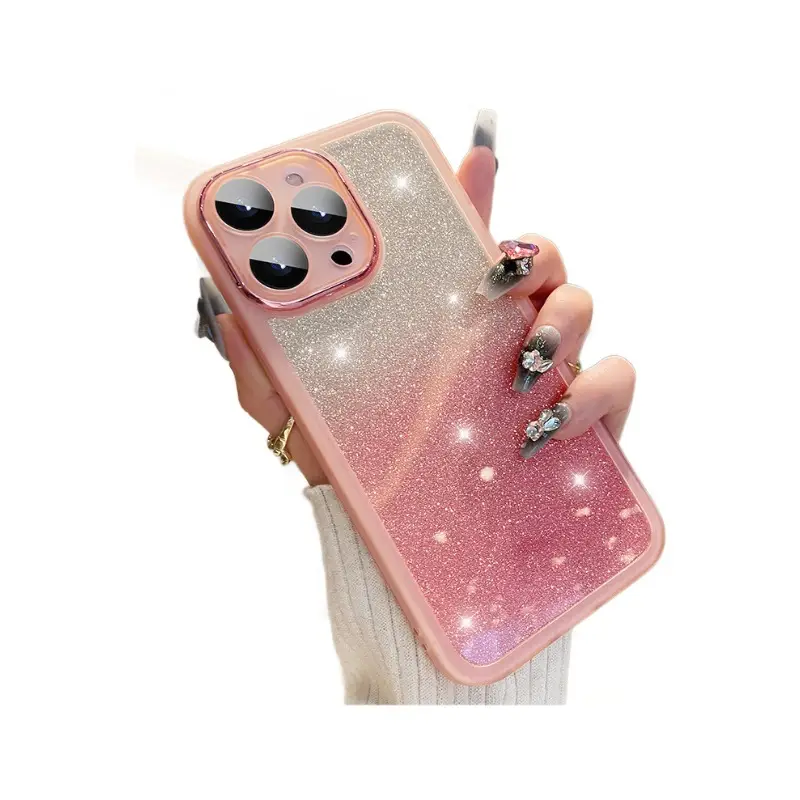 Gradient Glitter iPhone 15 Protective Case - Image 9