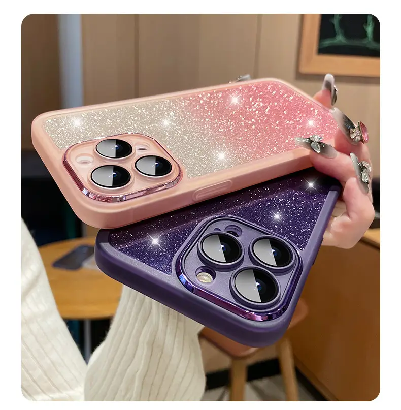 Gradient Glitter iPhone 15 Protective Case — feature 10