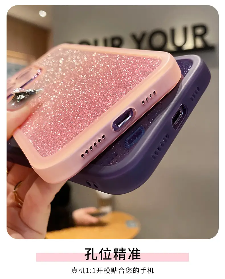 Gradient Glitter iPhone 15 Protective Case — feature 11