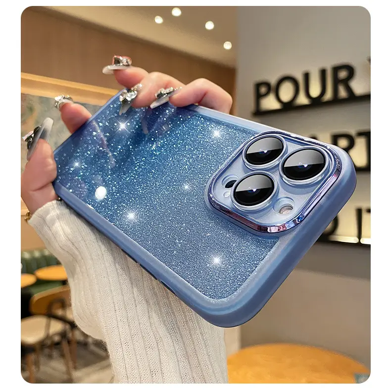 Gradient Glitter iPhone 15 Protective Case — feature 12