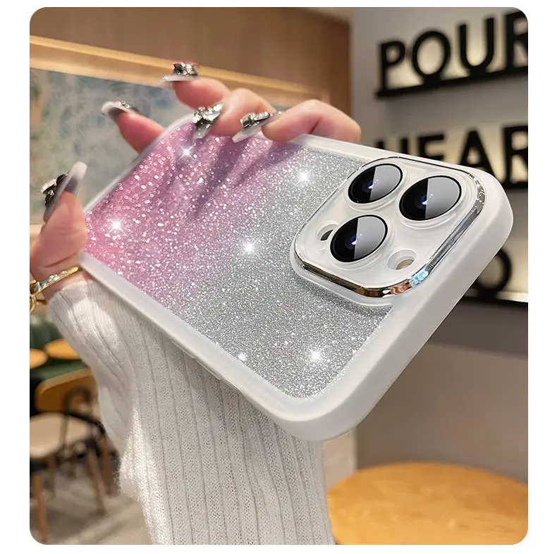 Gradient Glitter iPhone 15 Protective Case — feature 14