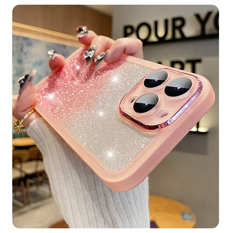 Gradient Glitter iPhone 15 Protective Case — feature 15