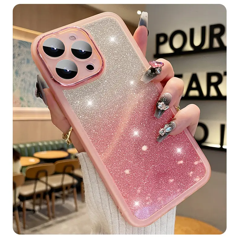 Gradient Glitter iPhone 15 Protective Case — feature 16