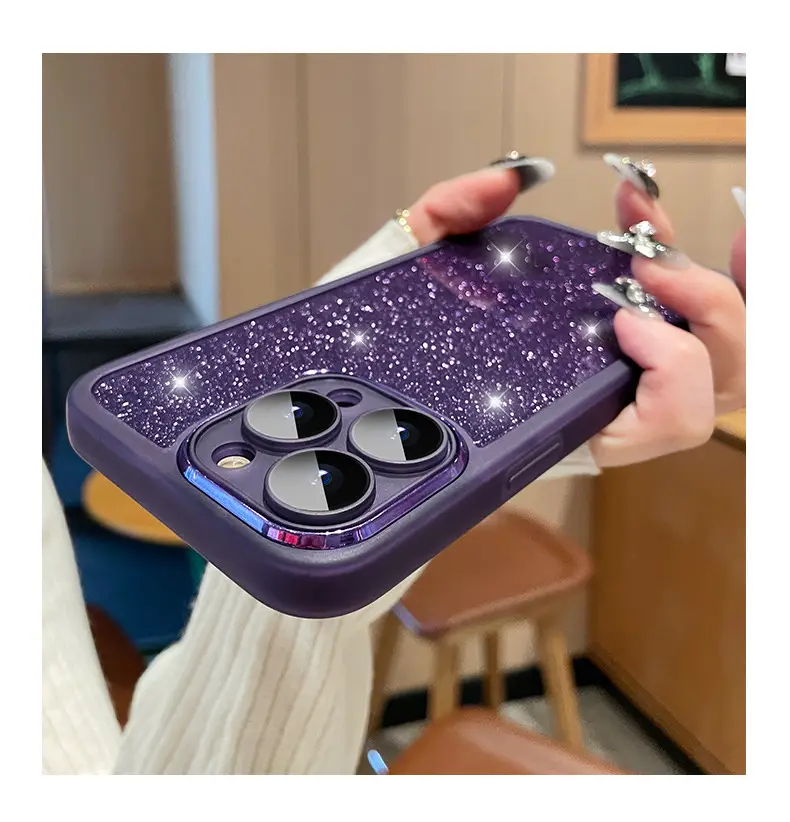 Gradient Glitter iPhone 15 Protective Case — feature 5