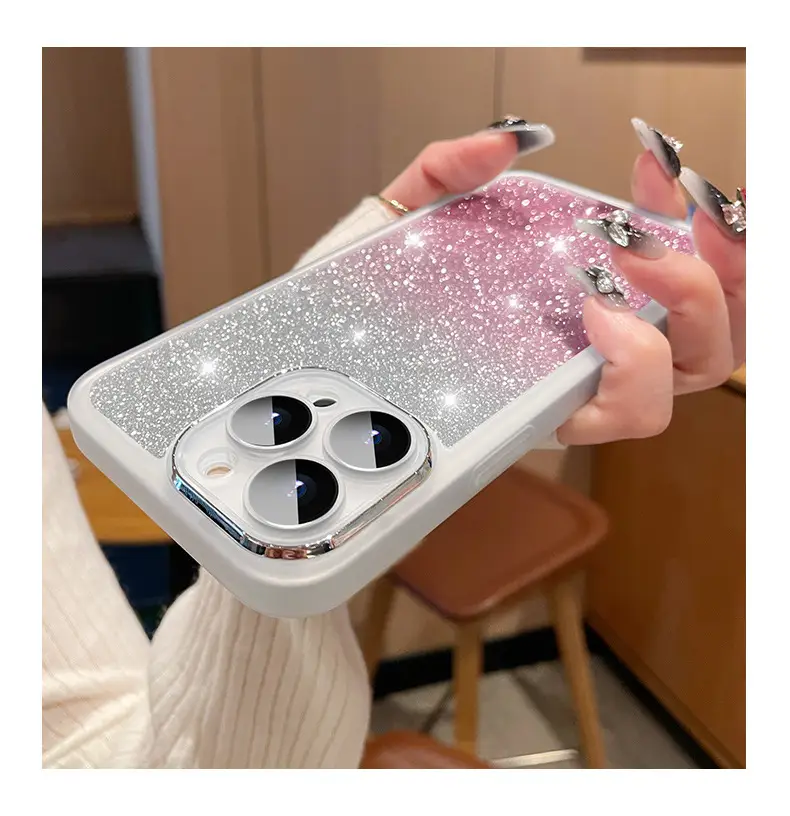 Gradient Glitter iPhone 15 Protective Case — feature 6