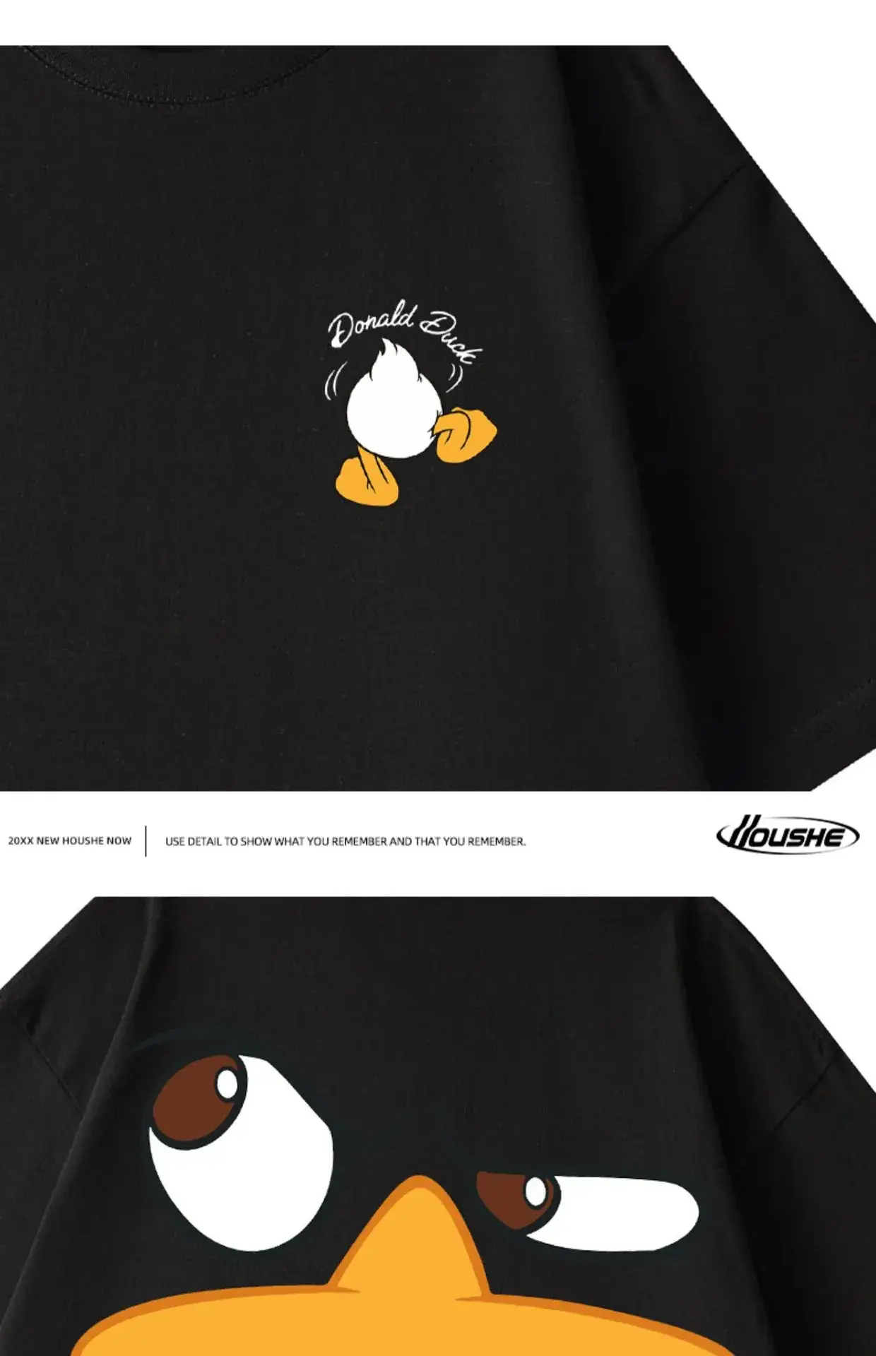 2023 Fat Men's White Duck Print T-Shirt — feature 6