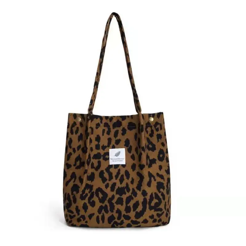 Blue Smile Leopard Print Satchel Tote for Women - Image 2