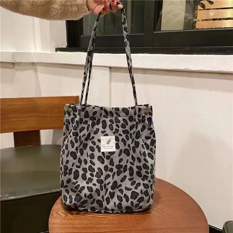 Blue Smile Leopard Print Satchel Tote for Women - Image 25