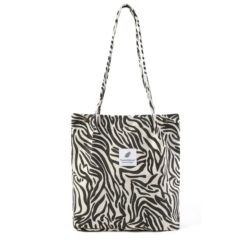 Blue Smile Leopard Print Satchel Tote for Women - Image 3