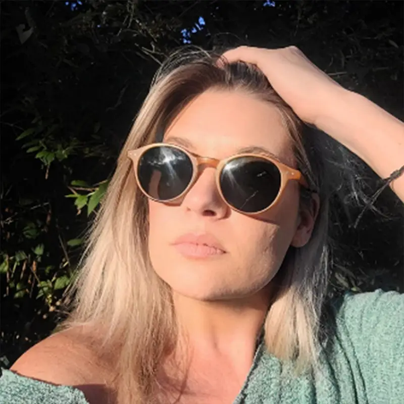 Jite's New Round Frame Polarized Sunglasses for Men Women - Image 17