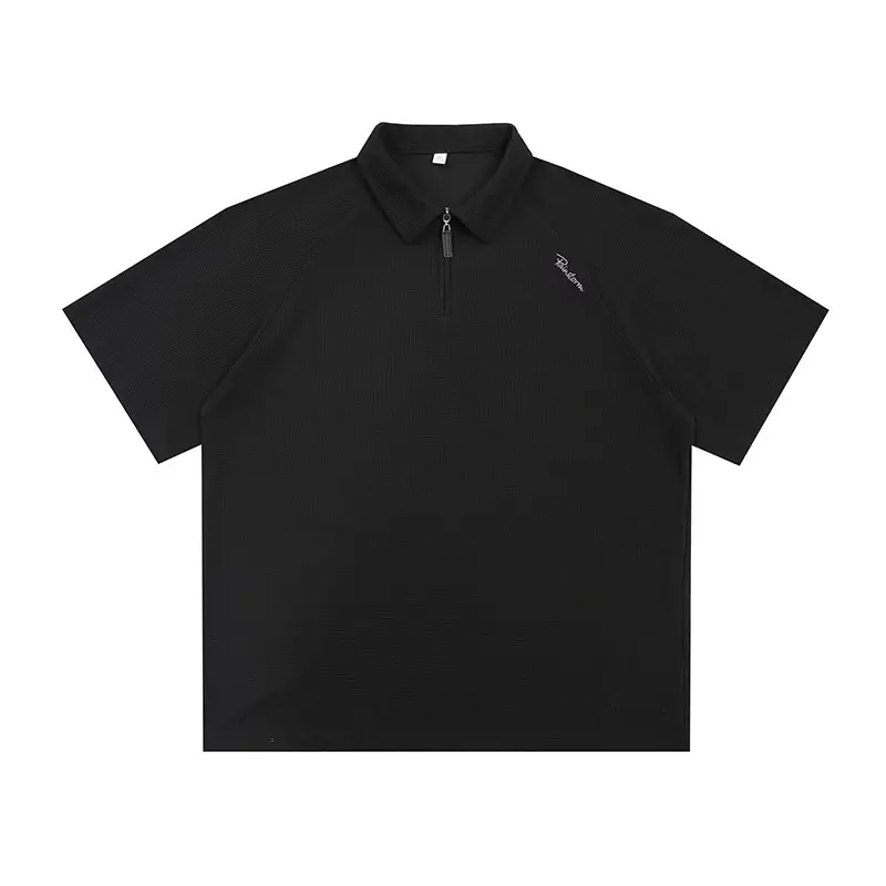 White Polo T-Shirt for Men, Plain Design, Classic Collar - Image 4