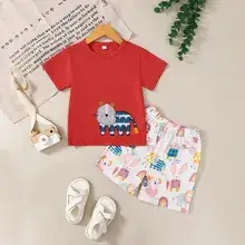 Black Cotton Round Neck T-Shirt for Kids Summer — feature 1