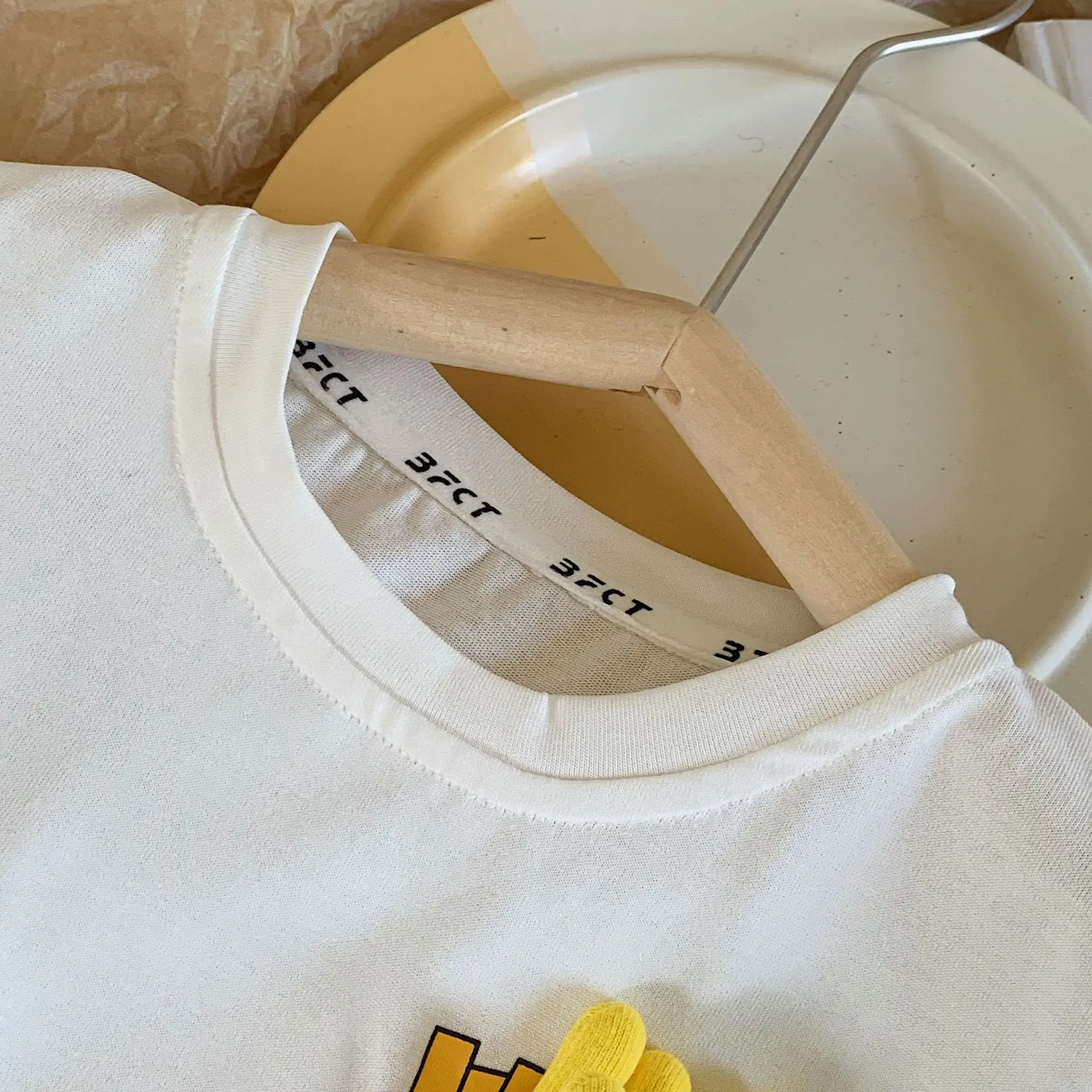 Mute Kids Cartoon T-Shirt White Short Sleeve — feature 11