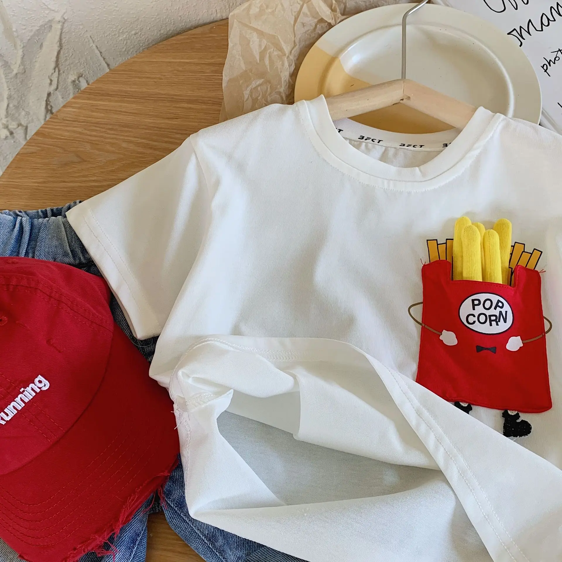 Mute Kids Cartoon T-Shirt White Short Sleeve — feature 12