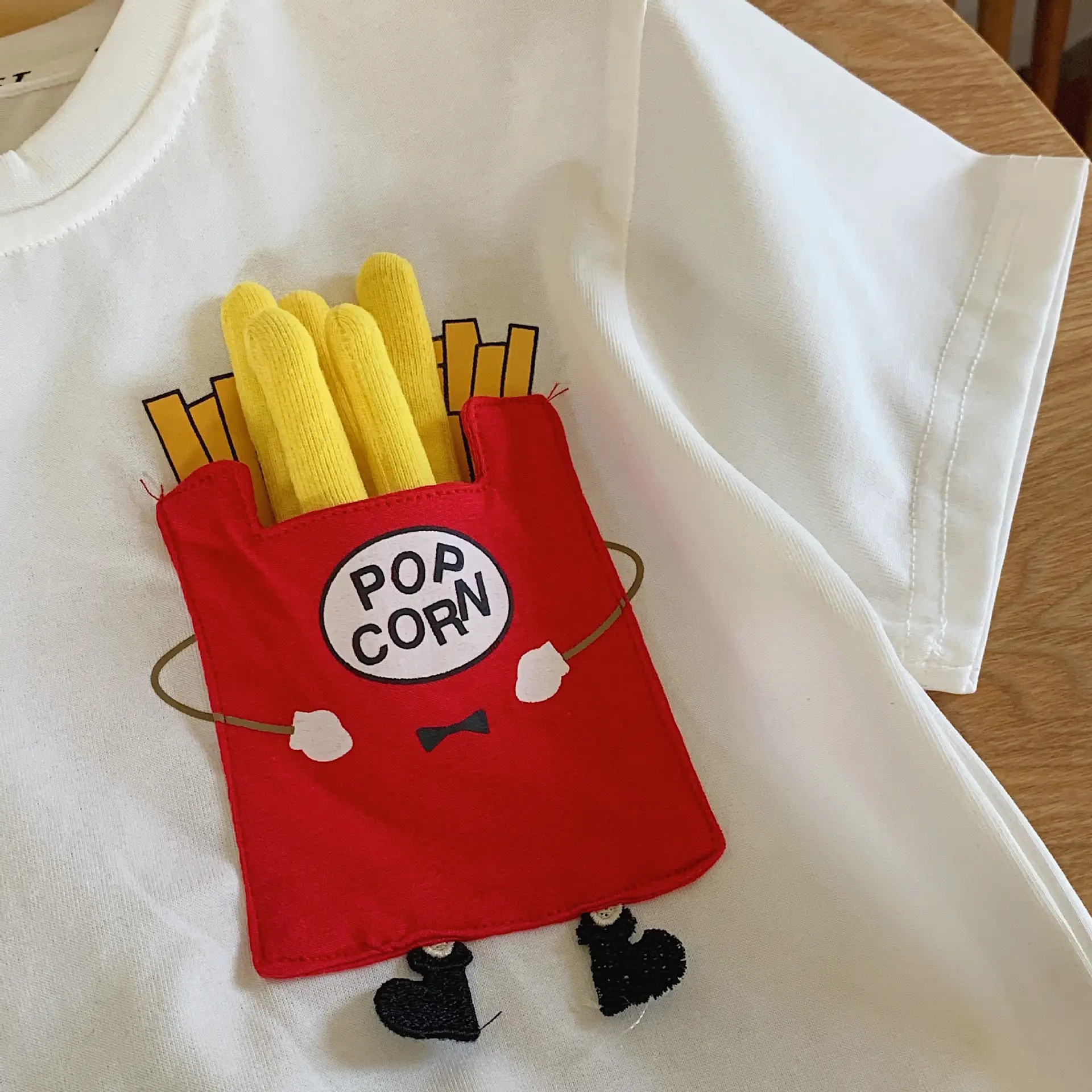 Mute Kids Cartoon T-Shirt White Short Sleeve — feature 5