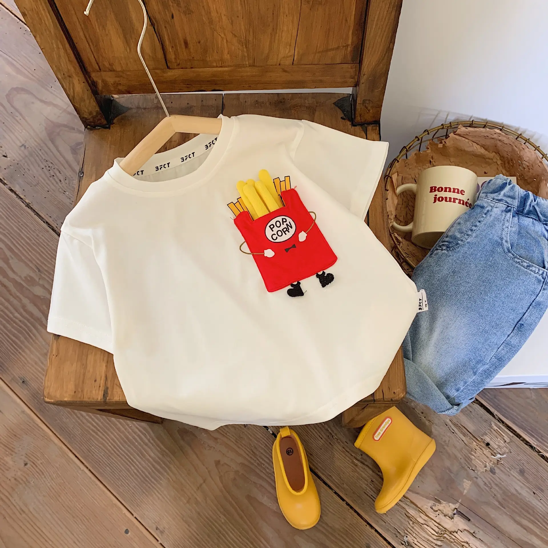 Mute Kids Cartoon T-Shirt White Short Sleeve — feature 8