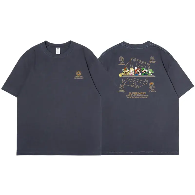 Women Cotton Short Sleeve T-Shirt 2023 Cartoon Print - Image 14