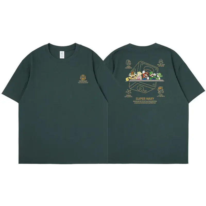 Women Cotton Short Sleeve T-Shirt 2023 Cartoon Print - Image 10
