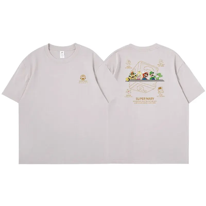 Women Cotton Short Sleeve T-Shirt 2023 Cartoon Print - Image 3