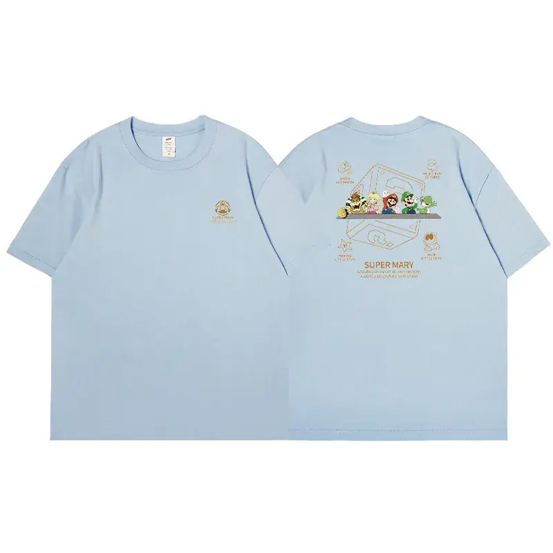Women Cotton Short Sleeve T-Shirt 2023 Cartoon Print - Image 5