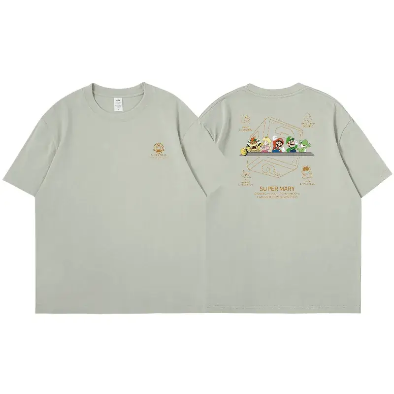Women Cotton Short Sleeve T-Shirt 2023 Cartoon Print - Image 6