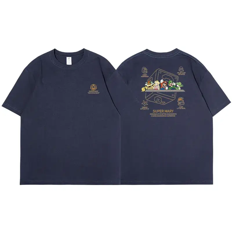 Women Cotton Short Sleeve T-Shirt 2023 Cartoon Print - Image 8
