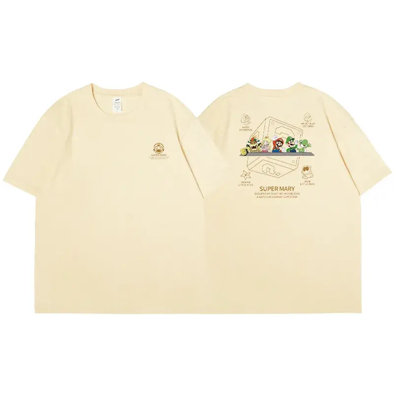 Women Cotton Short Sleeve T-Shirt 2023 Cartoon Print - Image 9